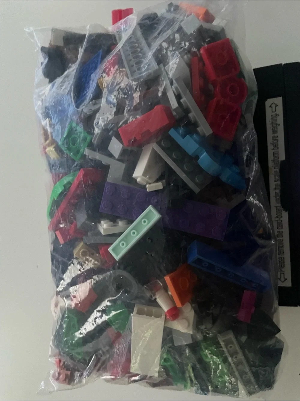 LEGO Bulk Lot Mixed Bricks & Pieces, Multicolor Plastic, Bagged, Age 4+